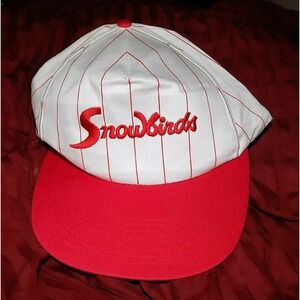 Vintage Snowbirds Flying Squad Red & White Truckers Hat Snap Back SNAPBACK RARE
